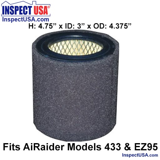 AiRaider Air Filter (28195-2) for AirAider 433 & EZ95