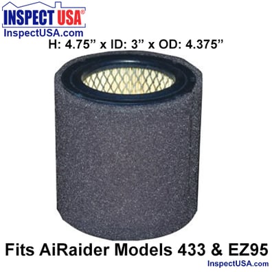 AiRaider Air Filter (28195-2) for AirAider 433 & EZ95