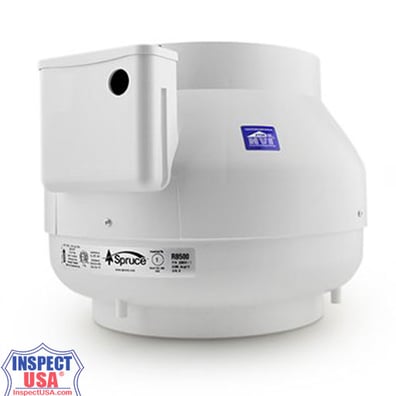 Spruce RB500 Ventilation Fan 10" (28207) 110vAC, Ultra Quiet