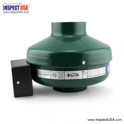 Spruce RL200 4" Inline Ventilation Fan (28224) 163 CFM with Bracket