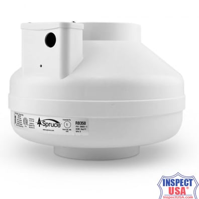 Spruce RB350 Ventilation Fan 6" (28261) 110vAC, Ultra Quiet