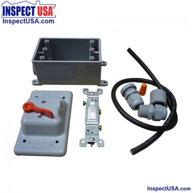 RadonAway Exterior Fan Switch Kit (28328) Weatherproof