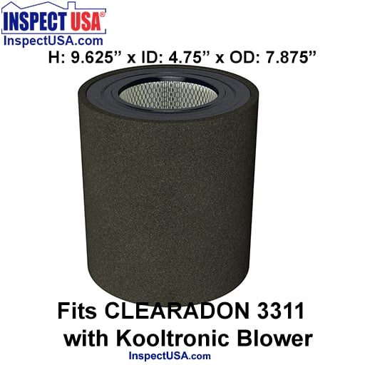 AiRaider Air Filter (28391) for Clearadon Kooltronic Blower