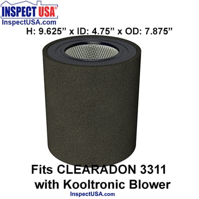 AiRaider Air Filter (28391) for Clearadon Kooltronic Blower