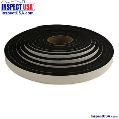Pipe Strap Dampener 1" x 1/2" x 25' (28436) with Adhesive Strip