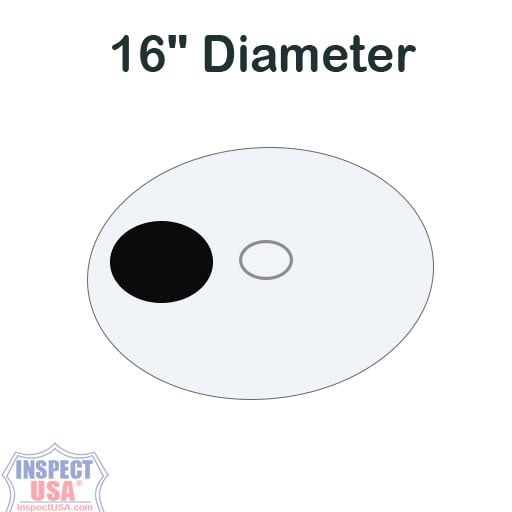 16" Clear Sump Cover (28478) 1/4" Poly-Carbonate