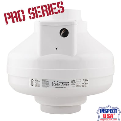 RadonAway Pro-Series 4" Radon Fan (GX5a) Inline VOC Mitigation Fan