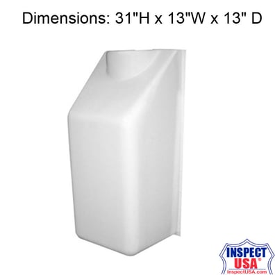 RadonAway Exterior Radon Fan Cover ONLY (28617) White 5" Cutout