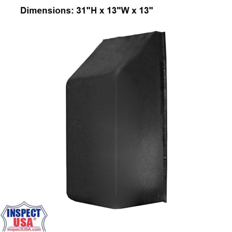 RadonAway Exterior Radon Fan Cover ONLY (28618) Black, No Hole