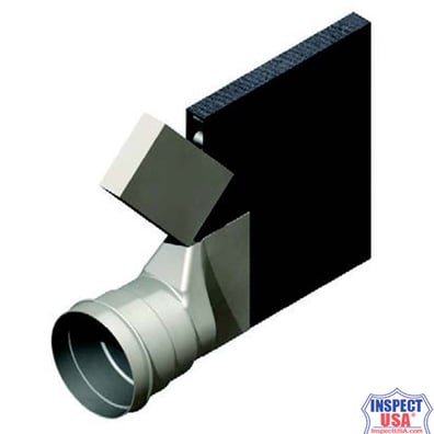 Soil Gas Mat American Wick SiteDrain End Outlet (28639) 18"x4"