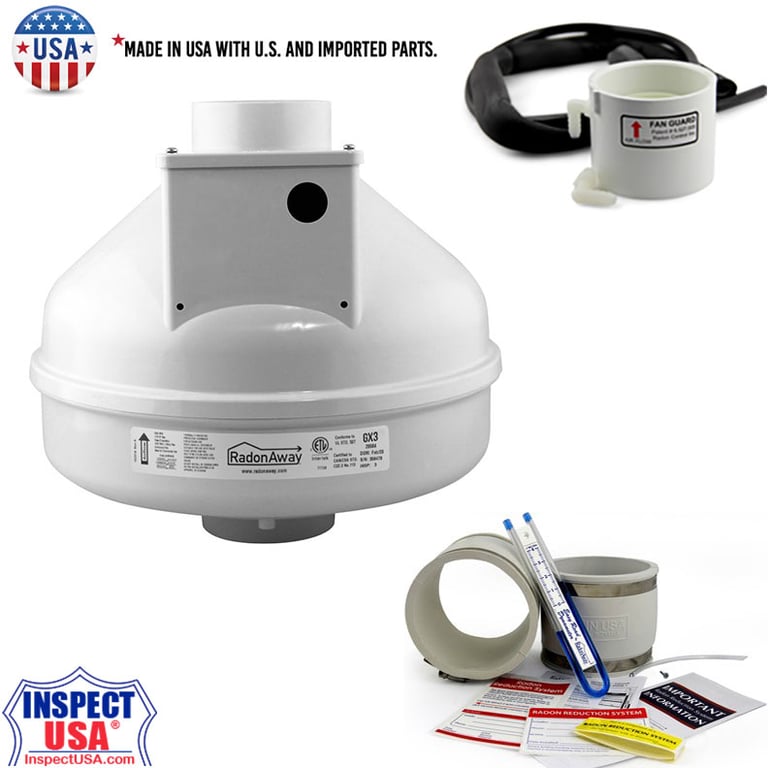 3" GX ProSeries Fan Kit (3GX-KIT) Couplings, Manometer 5 Year Warranty