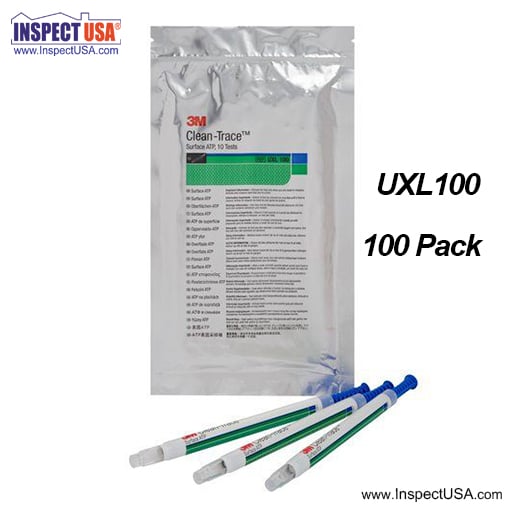 3M CleanTrace Surface ATP Swabs (UXL100) 100 Pack Inspect USA
