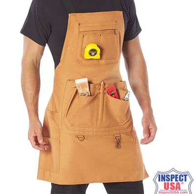 Rothco Canvas Full Work Apron 33"x26" (42029) Coyote Brown