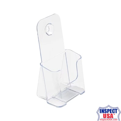 Staples Tri-Fold Clear Brochure Stand (474445)