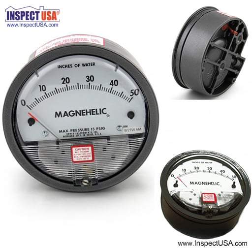 Dwyer Magnehelic Manometer (2050) 0-50" WC High Resolution