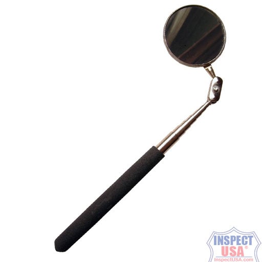 Glass 2.25" Round Inspection Mirror (559) Extendable Shaft