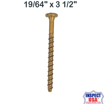 CaliburnXL Concrete Screw 19/64" x 3-1/2" T40 Star (57778) GRK Fasteners
