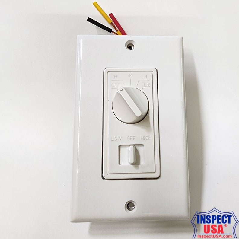 Leviton White Fan & Light Control, 300 Watt Maximum (6620