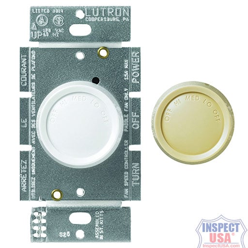 Variable Speed Rotary Fan Speed Control 110/120vAC (73009) Single Pole