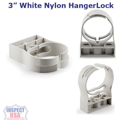 Self-locking White Nylon HangerLok (76075) 3 Inch | Inspect USA