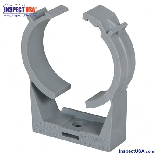 Self locking Plastic Pipe Clamp 2 Inch 76078 Gray Inspect USA