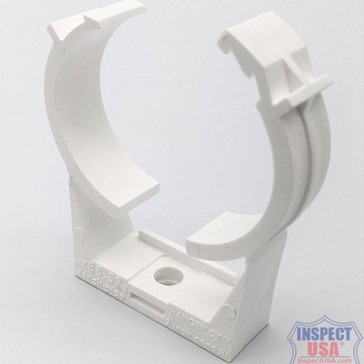 HangerLok 2inch Self-locking Pipe Hangers (76093) White Nylon