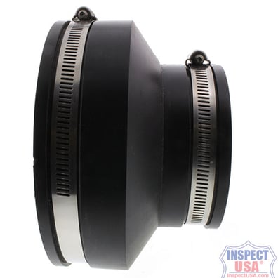 Flexible Coupling 6"x3" BLACK Fernco (79050) with SS Heavy Duty Clamps