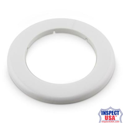 Trim Ring White 4" (79138-1) Plastic Cosmetic Flange