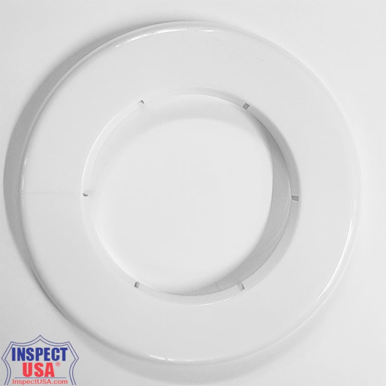 Trim Ring White 3" (79138-2) Plastic Cosmetic Flange