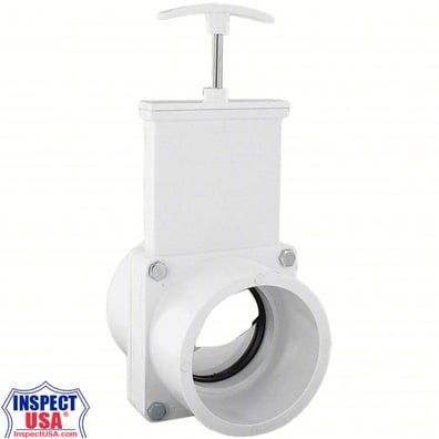 3 inch PVC Gate Valve (79192) with SLIP Female Connection
