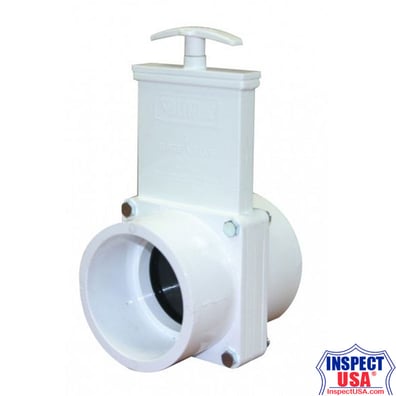 PVC 4" Gate Valve PVC Slide (79231) SLIP Female Connection