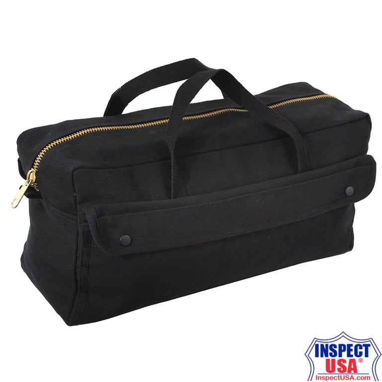 Rothco Canvas 19"x9"x6" Jumbo Tool Bag (8150) Black