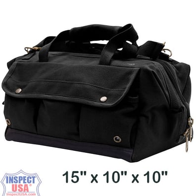 Rothco Canvas 15"x10"x10" Renovator Tool Bag (91810) Black