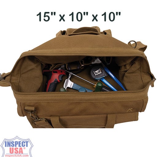 Rothco Canvas 15"x10"x10" Renovator Tool Bag (91812) Brown