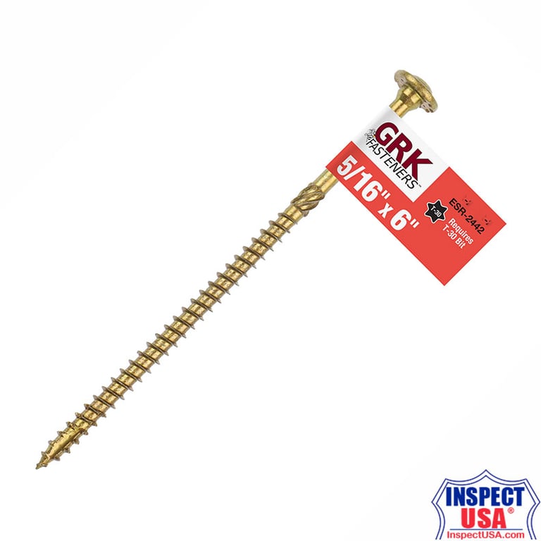 Structural Wood Screw 5/16" x 6" T30 Star (95300) GRK Fasteners