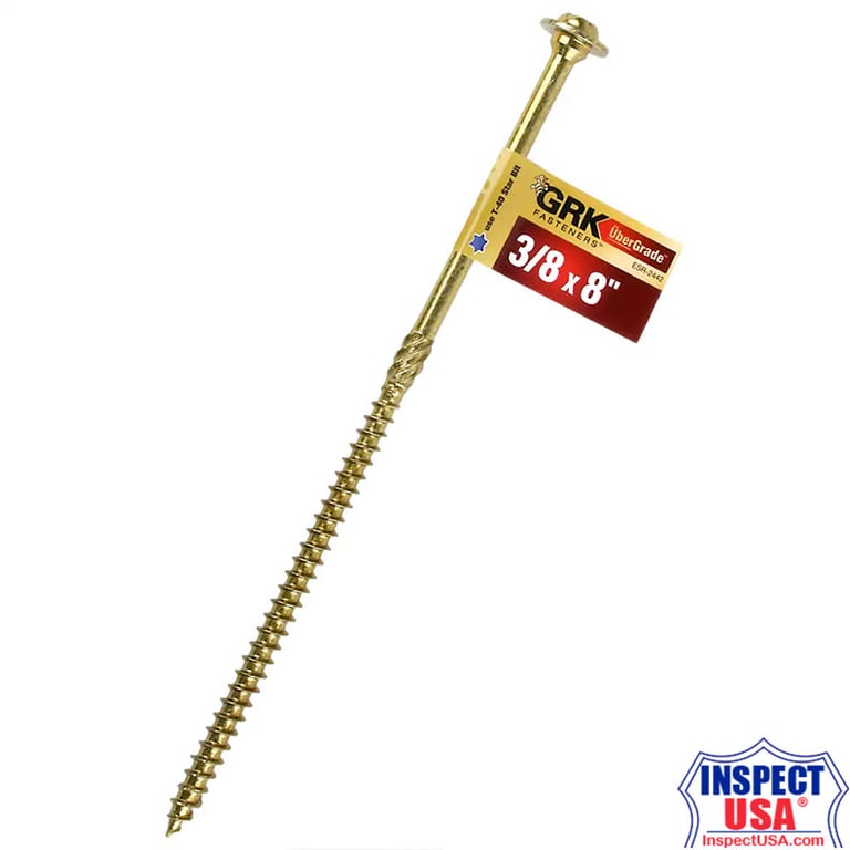 Structural Wood Screw, 3/8" x 8" T40 Star (96020) GRK Fasteners
