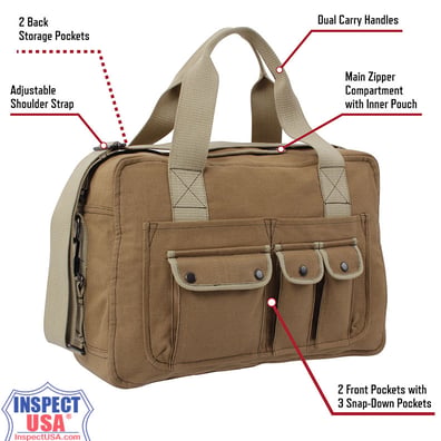 Rothco Canvas 16"x12"x6.5" CarryAll (9761) Shoulder Bag