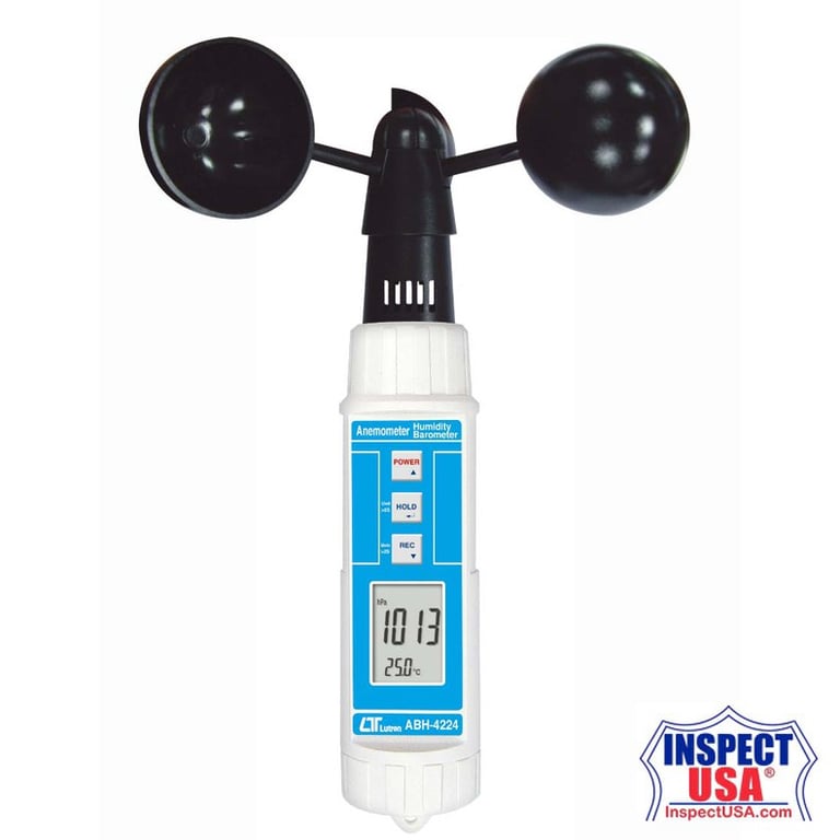 Lutron Cup Anemometer Barometer/Humidity Temperature (ABH-4224)