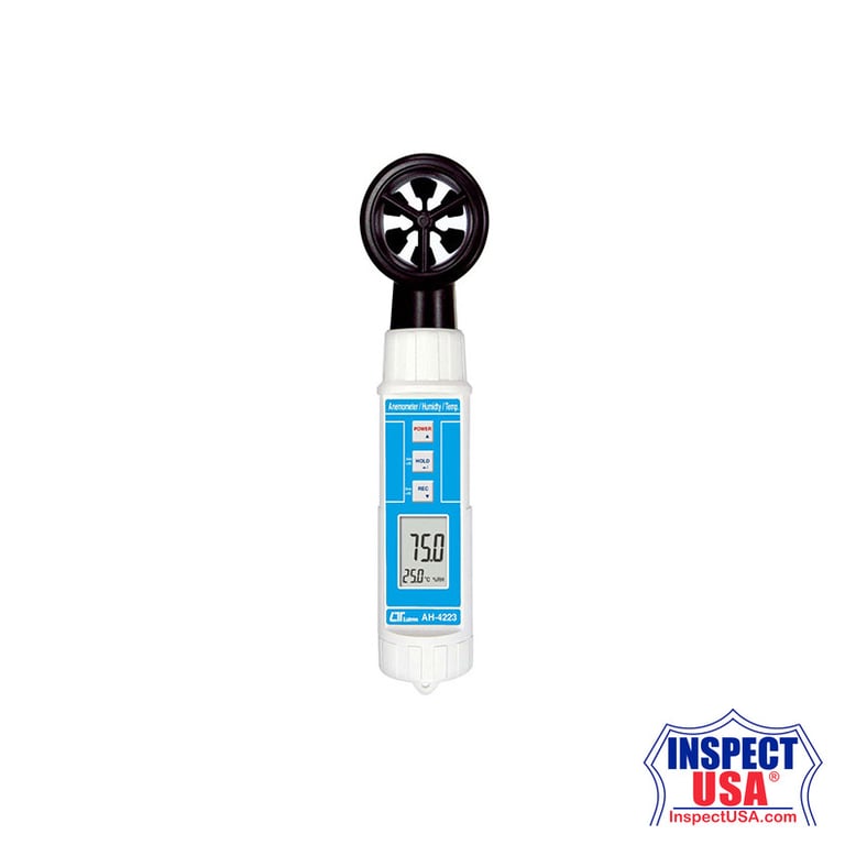 4in1 Ar Flow, Temperature & Humidity Meter (AH-4223) Handheld