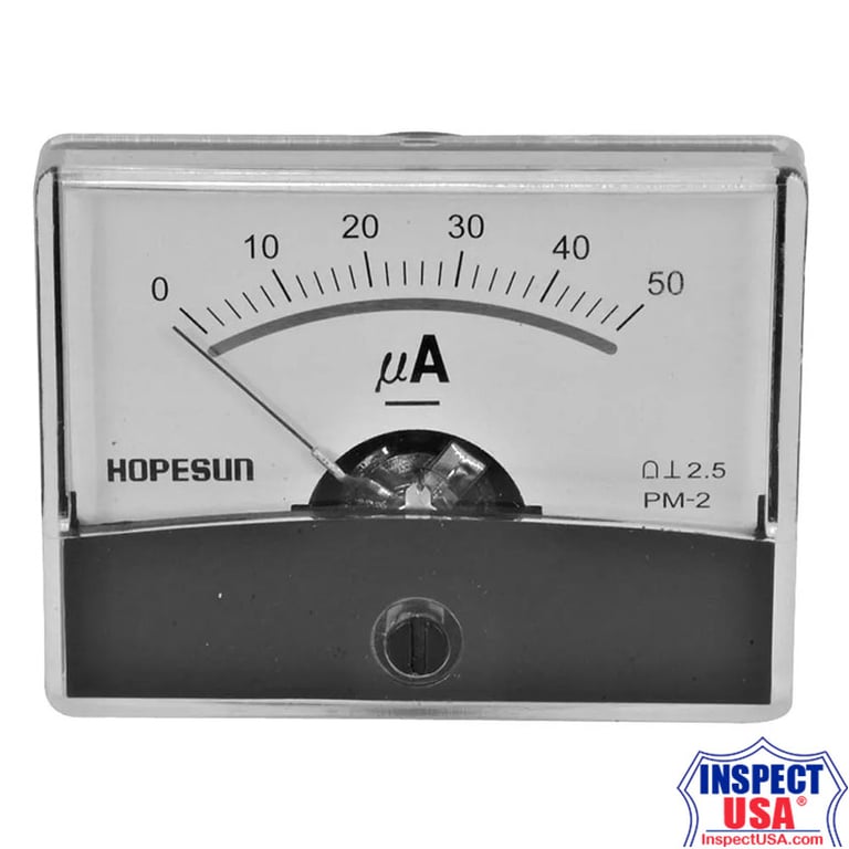 Panel Meter Analog Current Meter DC (AIM60005) 2.4" x 1.9"
