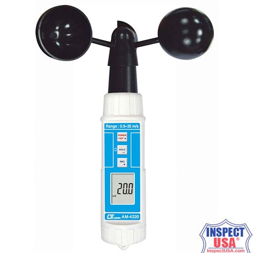 Lutron AM-4220 Wind Speed Cup Vane Anemometer