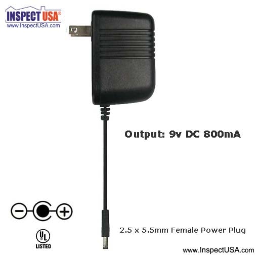 Lutron DC Power Supply 9vDC 800mA (AP-9V110) Black 6' Cable