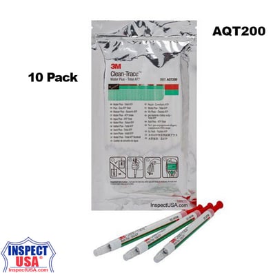 X-3M Clean-Trace Water Plus Total ATP Swabs (AQT200X3) 10 Pack, 2017-03-21