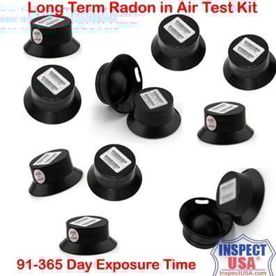 Radon Test Alpha Track Long Term 91-365 Days (rn-AT12) 12 pack