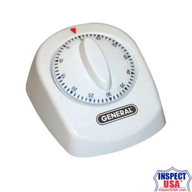 Timer 1 to 60 Minutes, Dial Type, WHITE (AT60LR) Long Ring Time