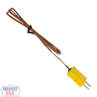 K-Type Thermocouple Temp Probe -40° to 950°F (ATT29A) 4' SS