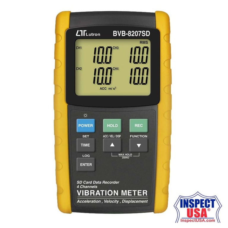 Lutron 4 Channels Vibration Recorder (BVB-8207SD)