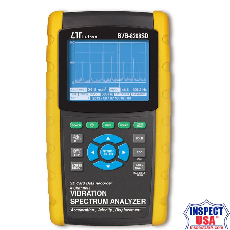 Vibration Spectrum Analyzer 4channel (BVB-8208SD) DataLogging