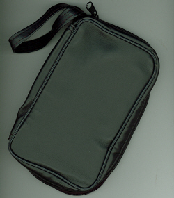 Soft Carrying Case: Faux Leather 4"x7"x1.5" (C15) Black w/Zipper