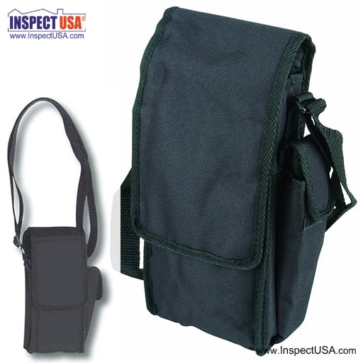 Black Fire Hose Instrument Case 10x4x2 Inches (CA-05A) with Strap